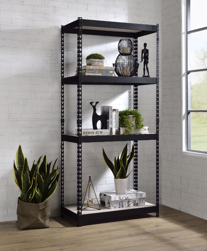 ACME™ Decmus Bookshelf - Natural/Black, 71"H (92780)