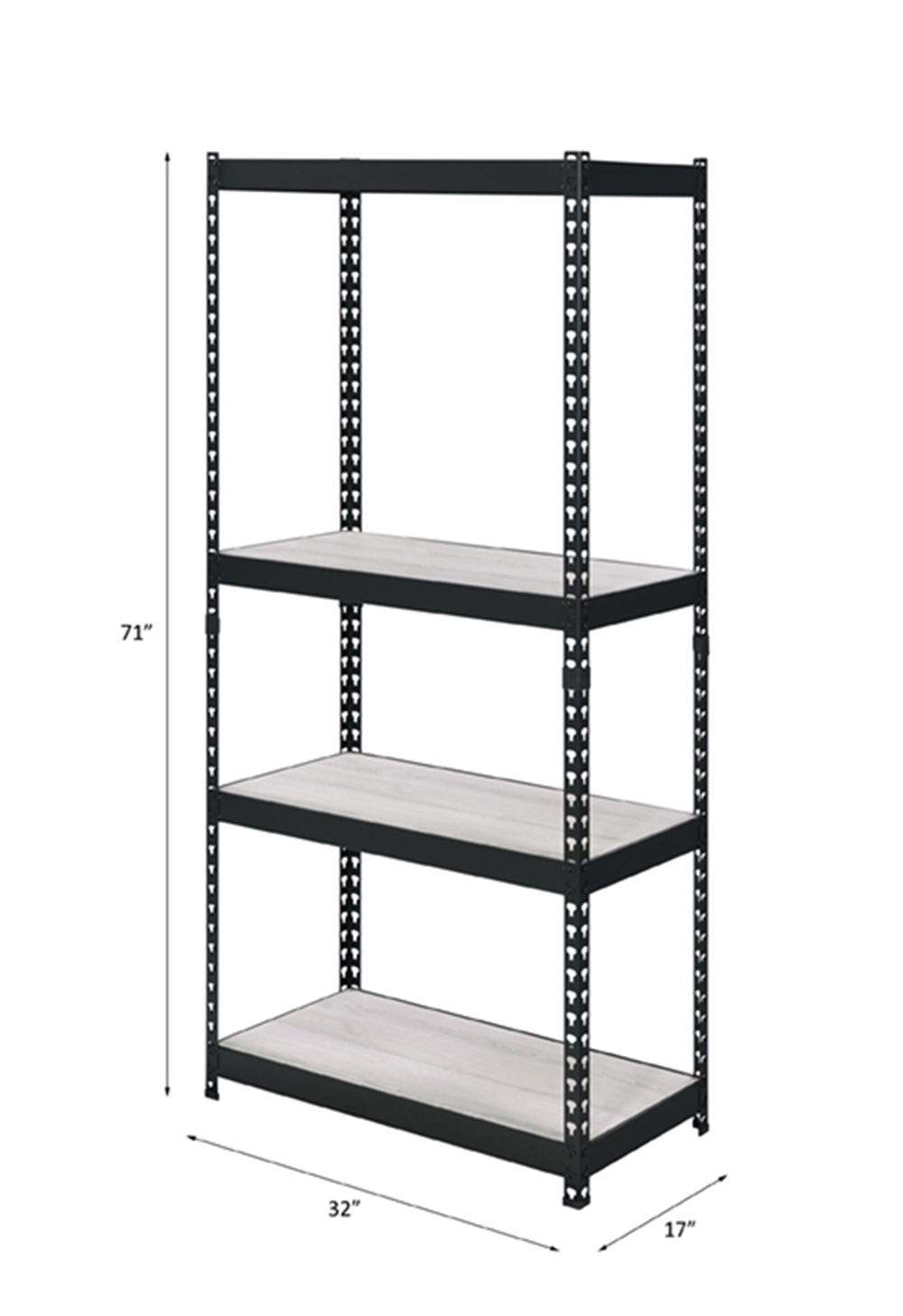 ACME™ Decmus Bookshelf - Natural/Black, 71"H (92780)