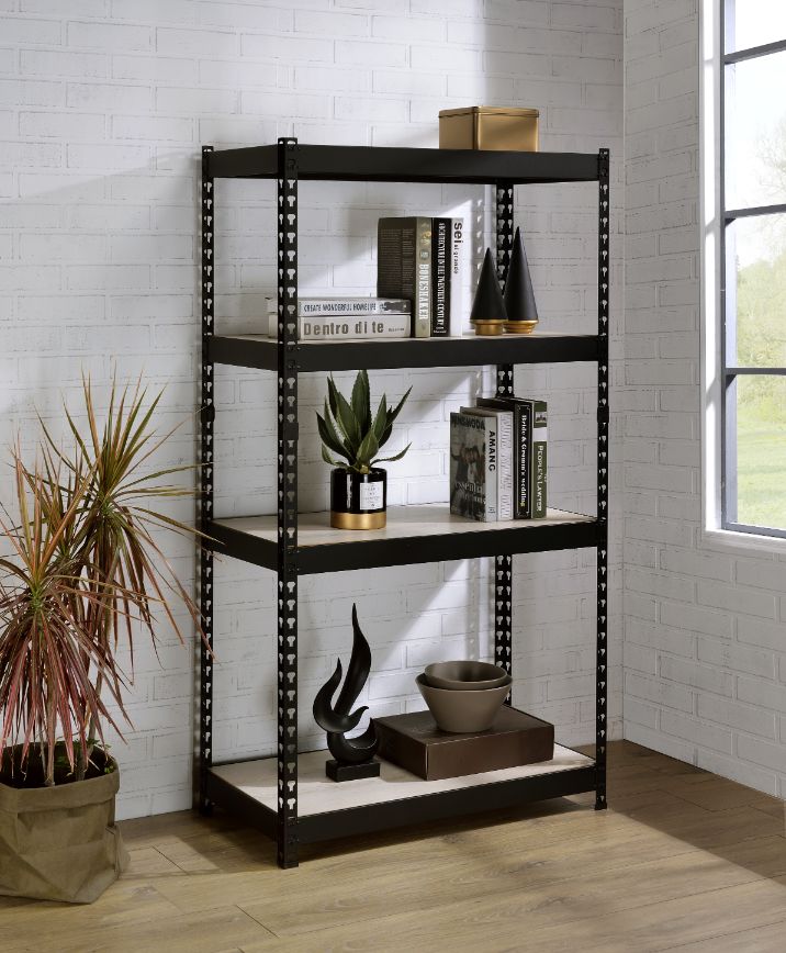 ACME™ Decmus Bookshelf - Natural/Black, 60"H (92782)