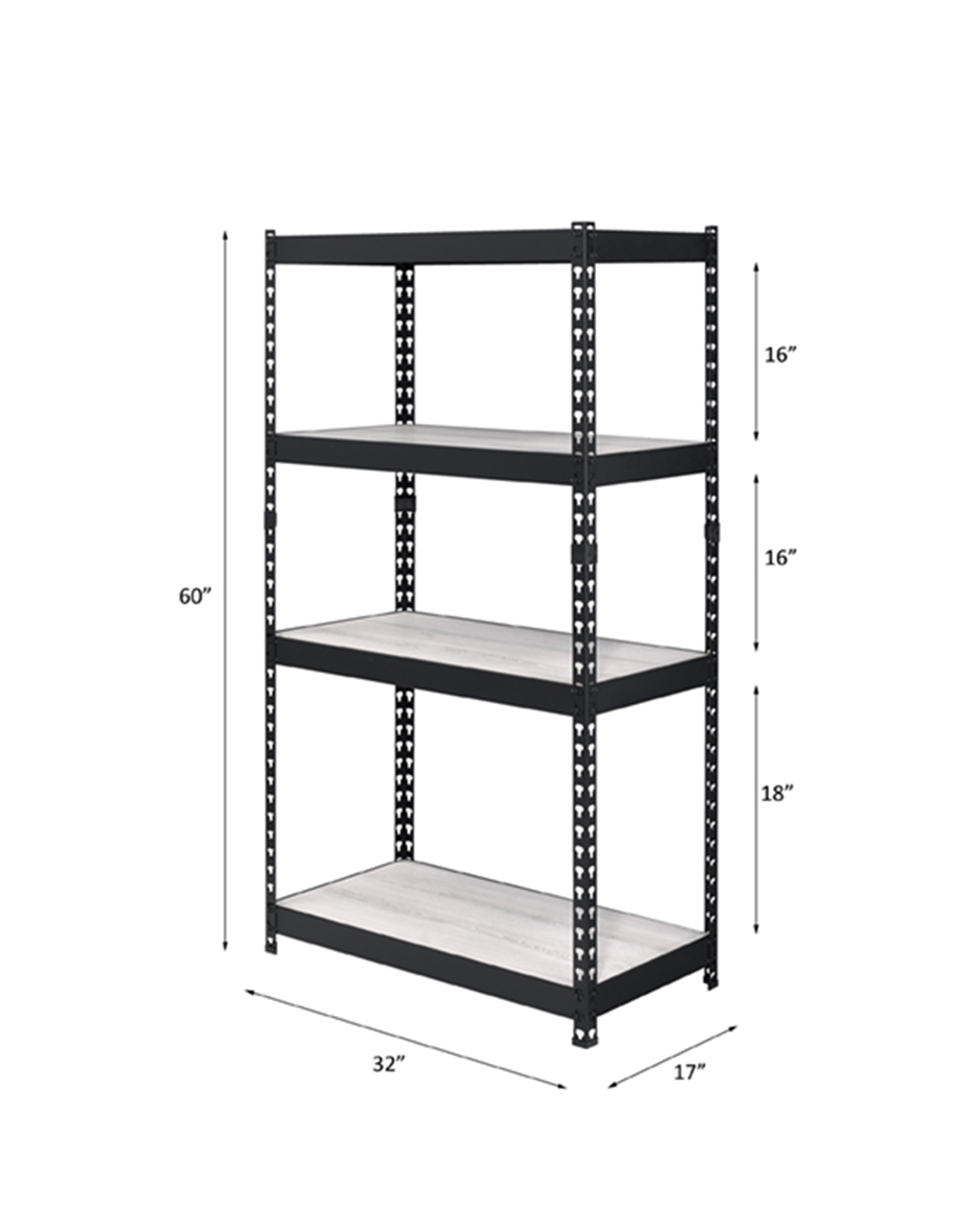 ACME™ Decmus Bookshelf - Natural/Black, 60"H (92782)