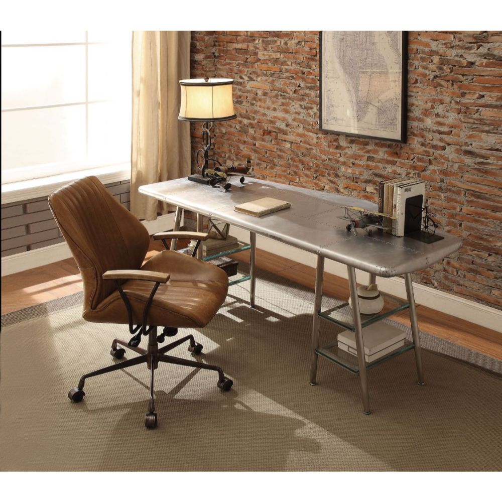 ACME - Brancaster Executive Writing Desk in Aluminum (92790)