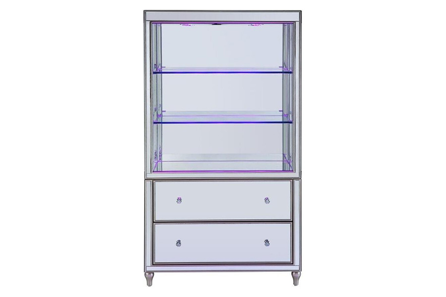 ACME™ Dominic Bookcase - Mirrored