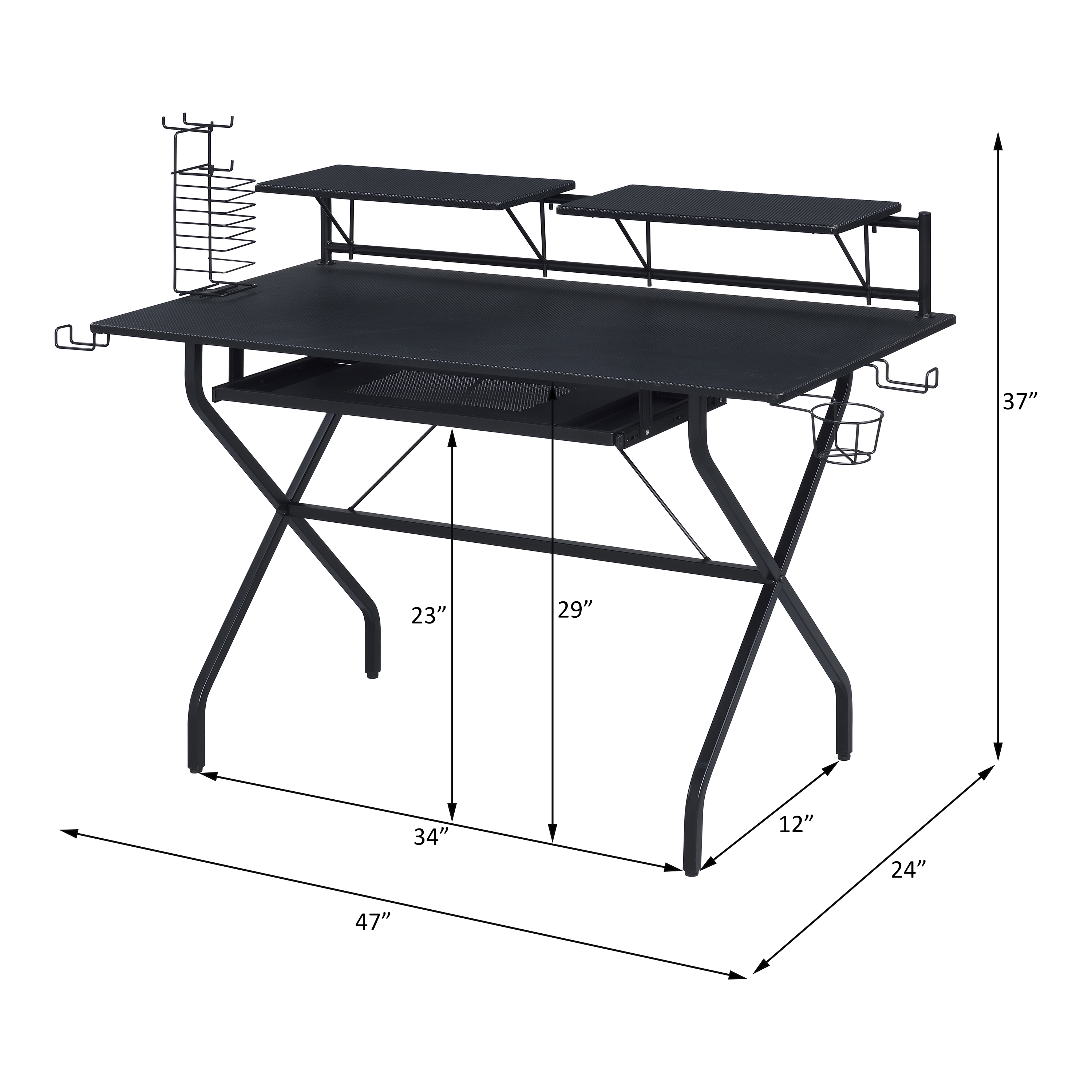 ACME - Hartman Gaming Desk in Black