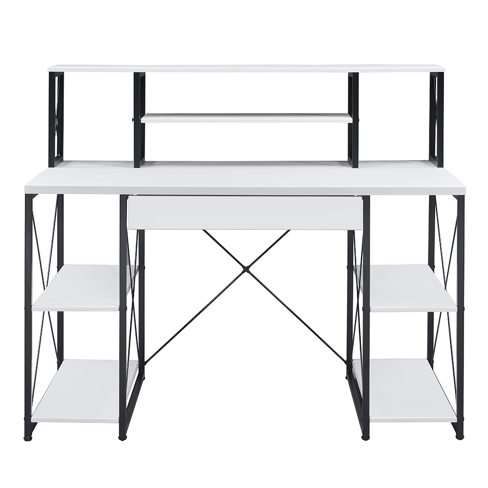 ACME Amiel Music Recording Studio Desk - White and Black