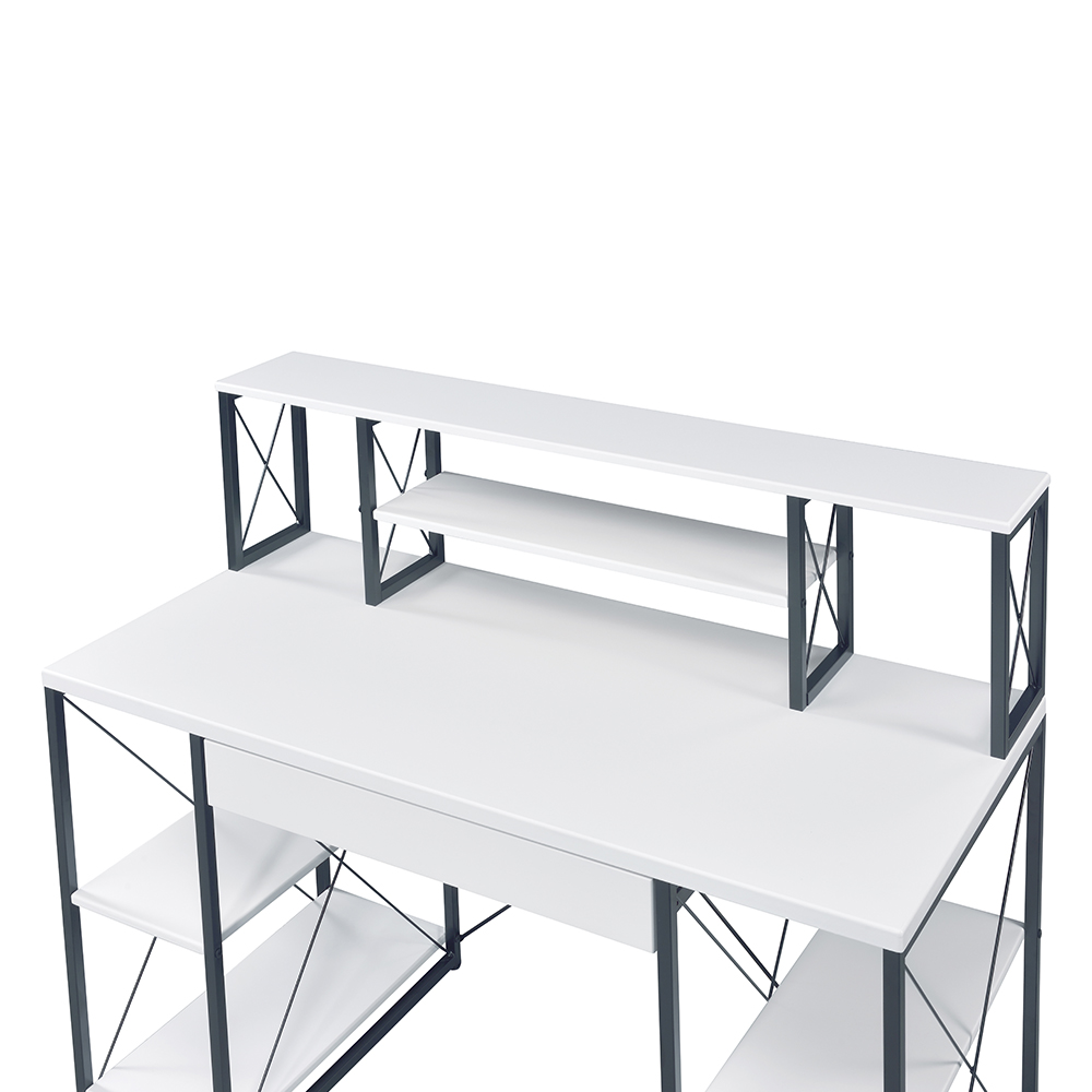 ACME Amiel Music Recording Studio Desk - White and Black