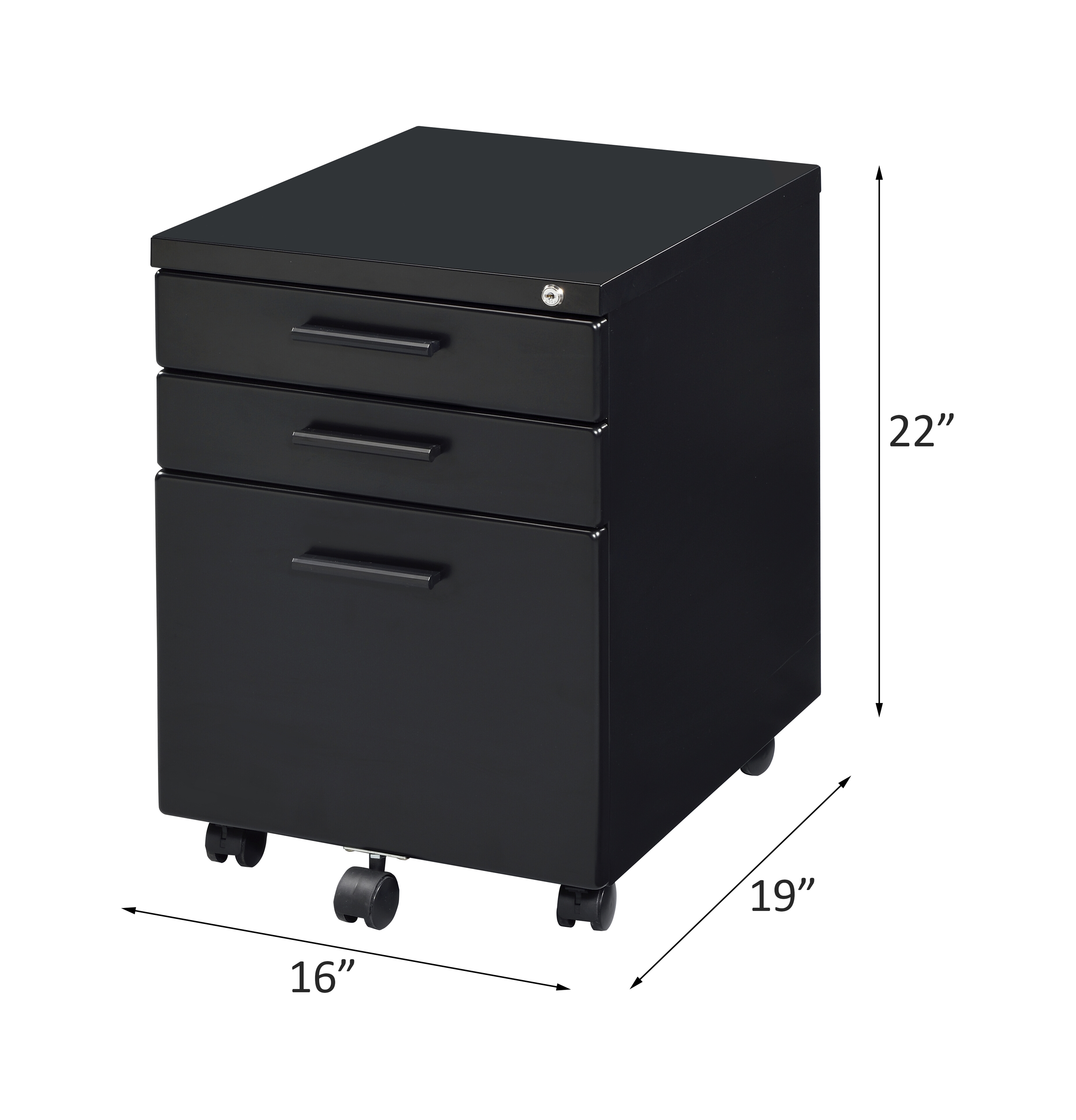 ACME Peden File Cabinet - Black