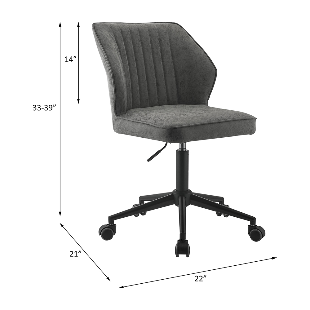 ACME - Pakuna Office Chair in Vintage Gray/Black