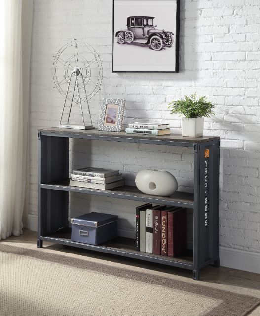 ACME Cargo Bookshelf - Weathered Oak/Gunmetal