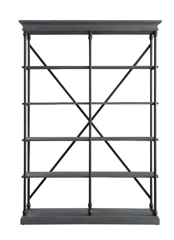 ACME Rukia Bookshelf - Gray/Black