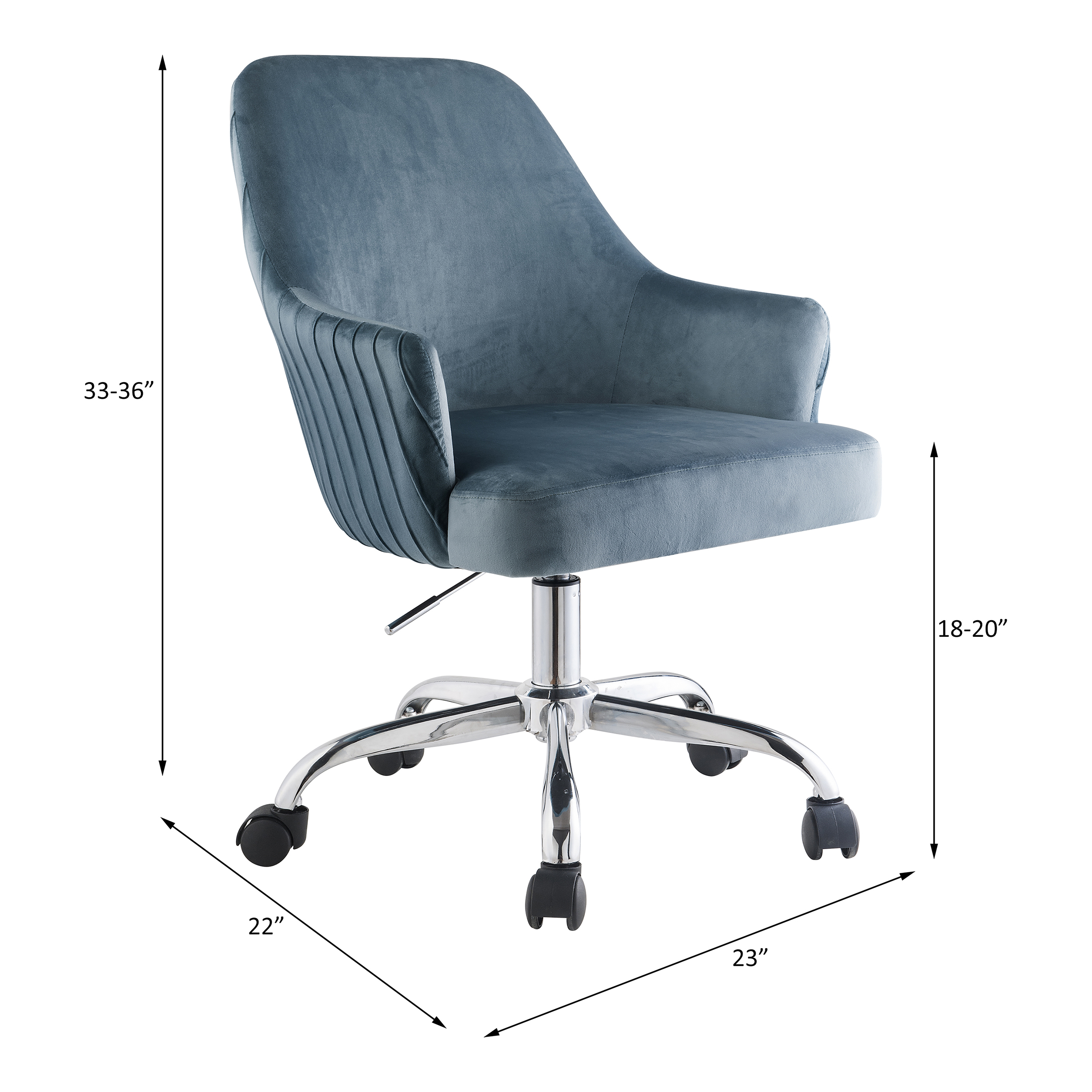 ACME - Vorope Office Chair in Blue