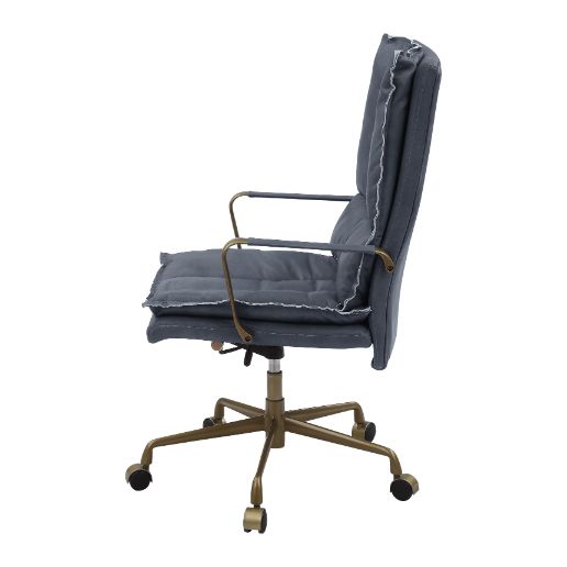 ACME Tinzud Office Chair - Gray Leather