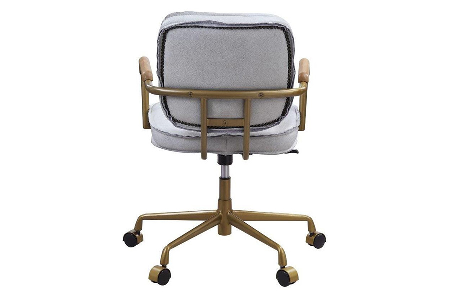 ACME Siecross Office Chair - Vintage White Top Grain Leather