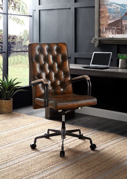 ACME - Noknas Office Chair in Brown