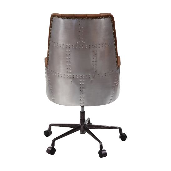 ACME - Salvol Office Chair in Sahara/Aluminum