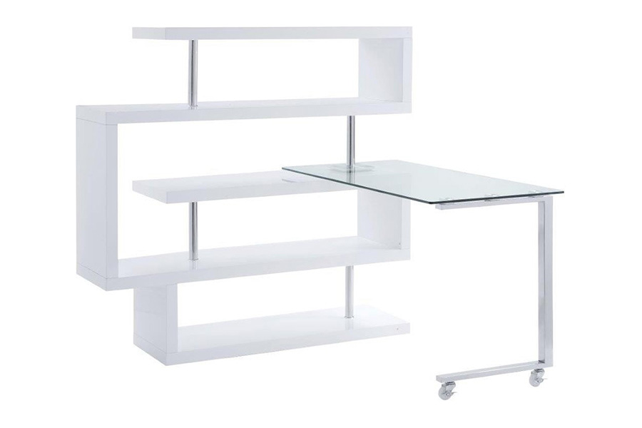 ACME - Raceloma Writing Desk with Shelf