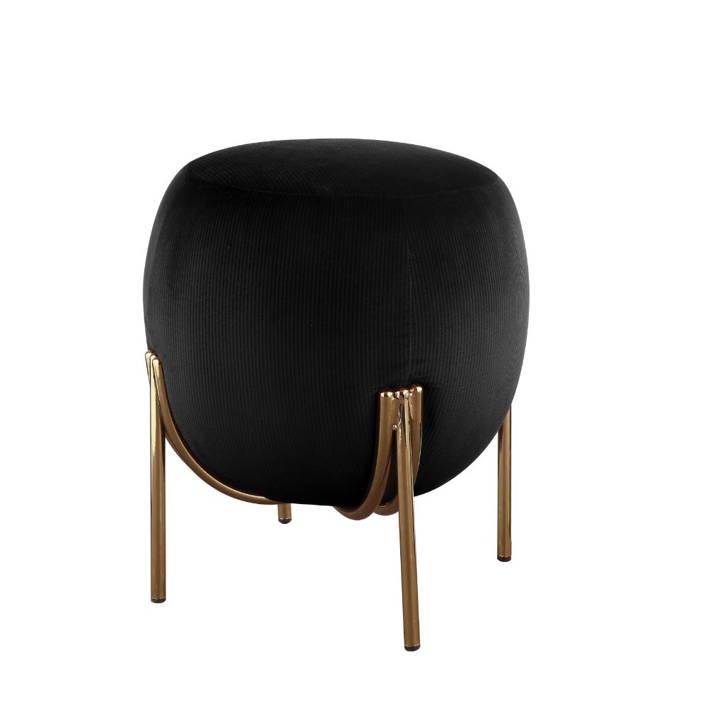 ACME™ Spraxis Ottoman - Black Corduroy