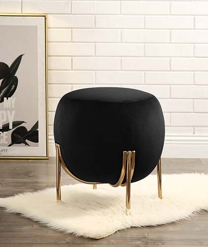 ACME™ Spraxis Ottoman - Black Corduroy