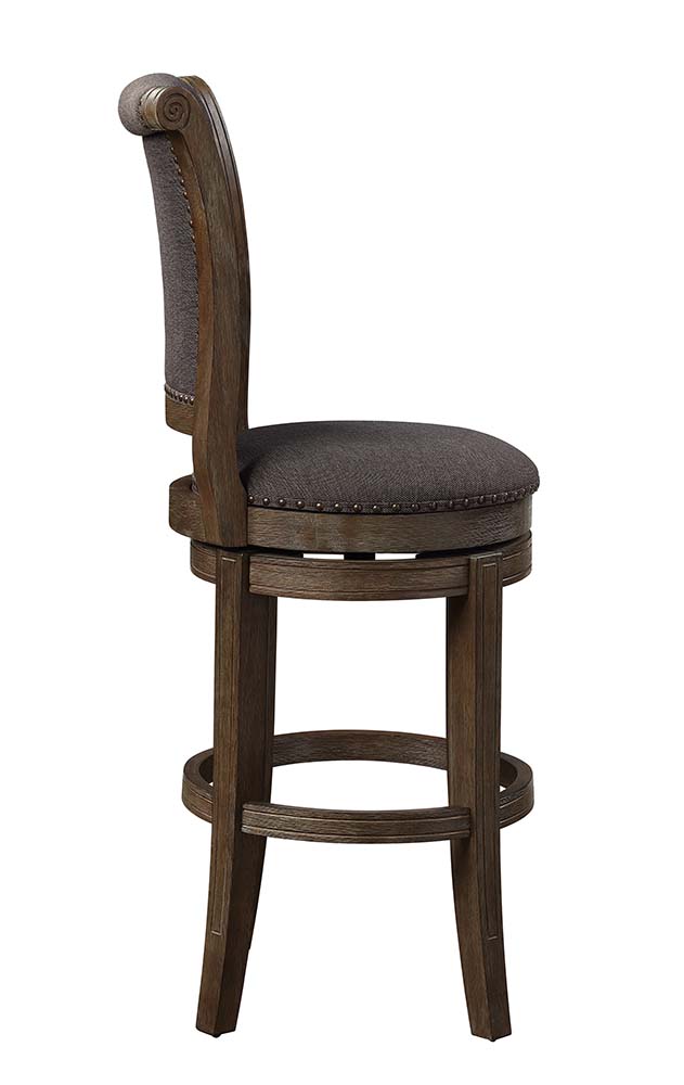 ACME Glison Bar Chair (Set of 2) - Charcoal Walnut