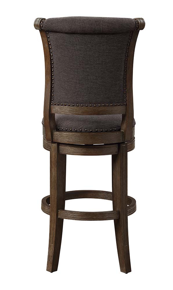 ACME Glison Bar Chair (Set of 2) - Charcoal Walnut