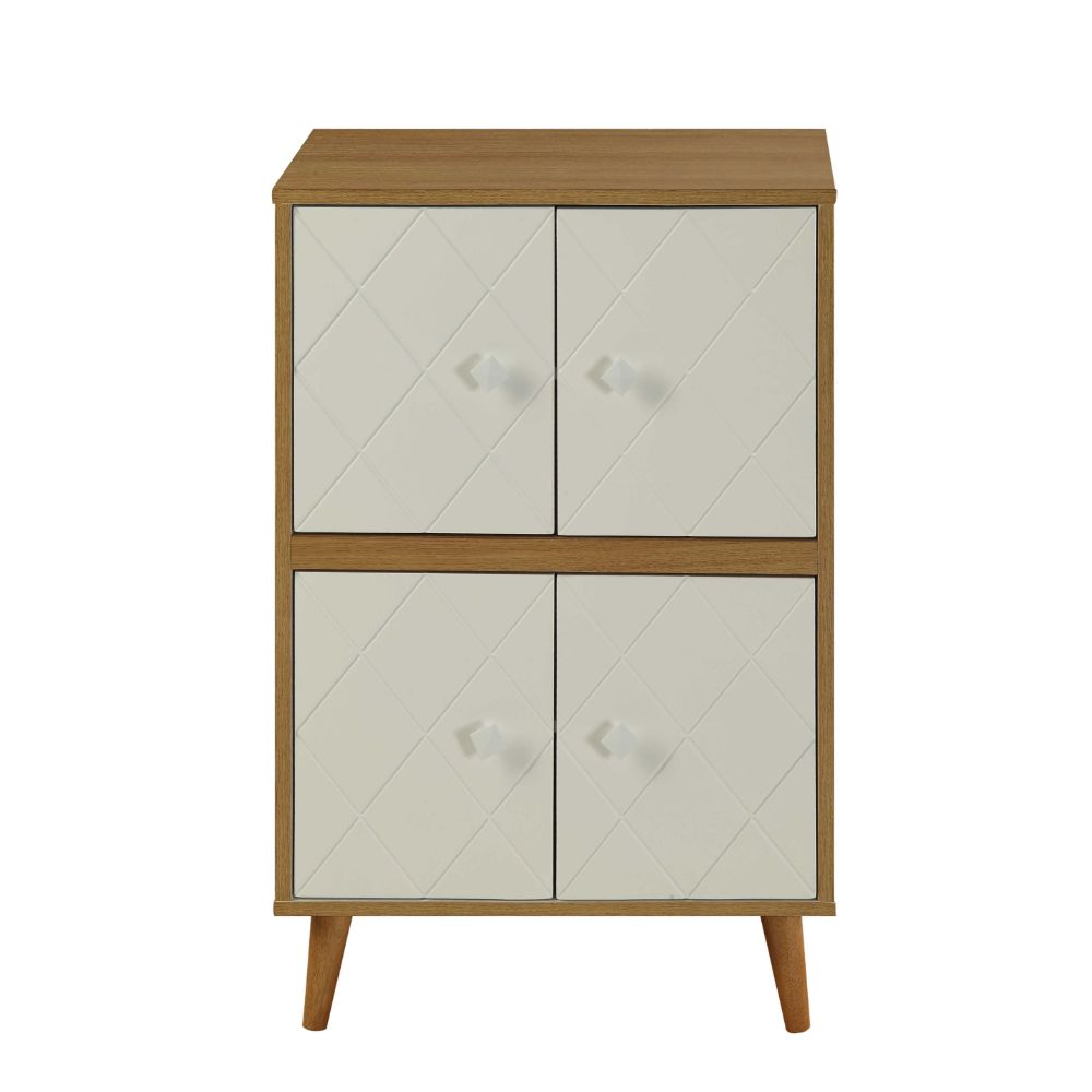 ACME - Anita Cabinet in Natural/White