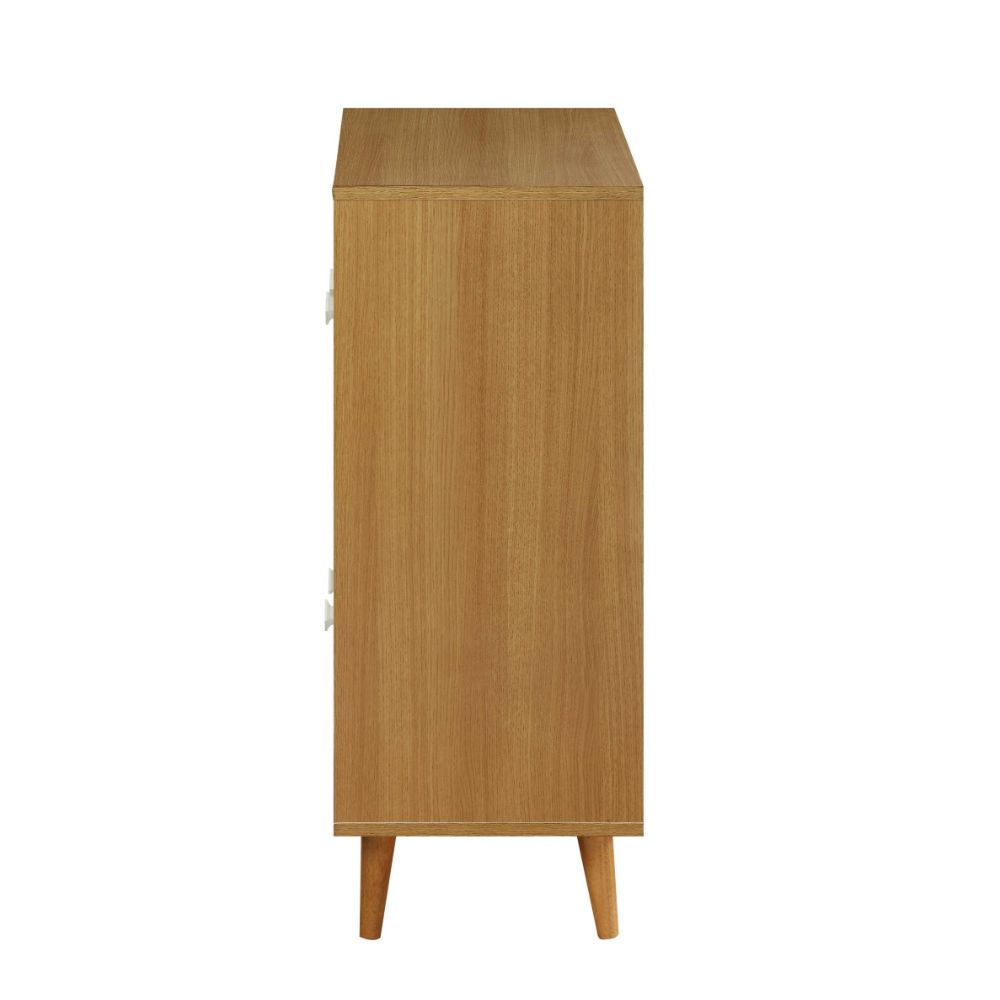 ACME - Anita Cabinet in Natural/White