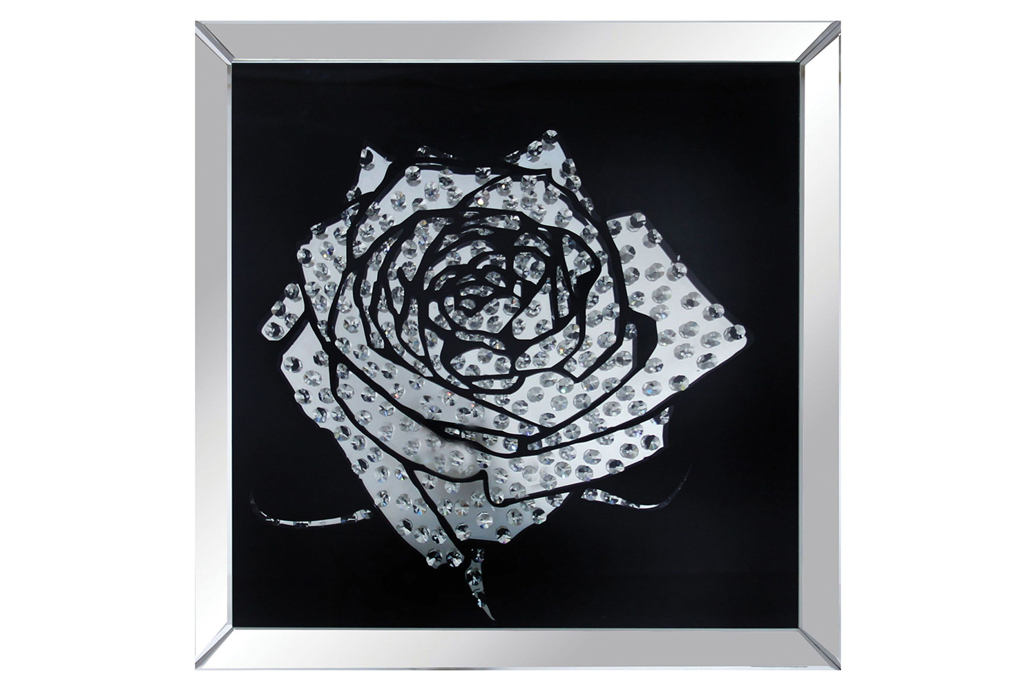 ACME - Nevina Mirrored and Crystal Wall Decor