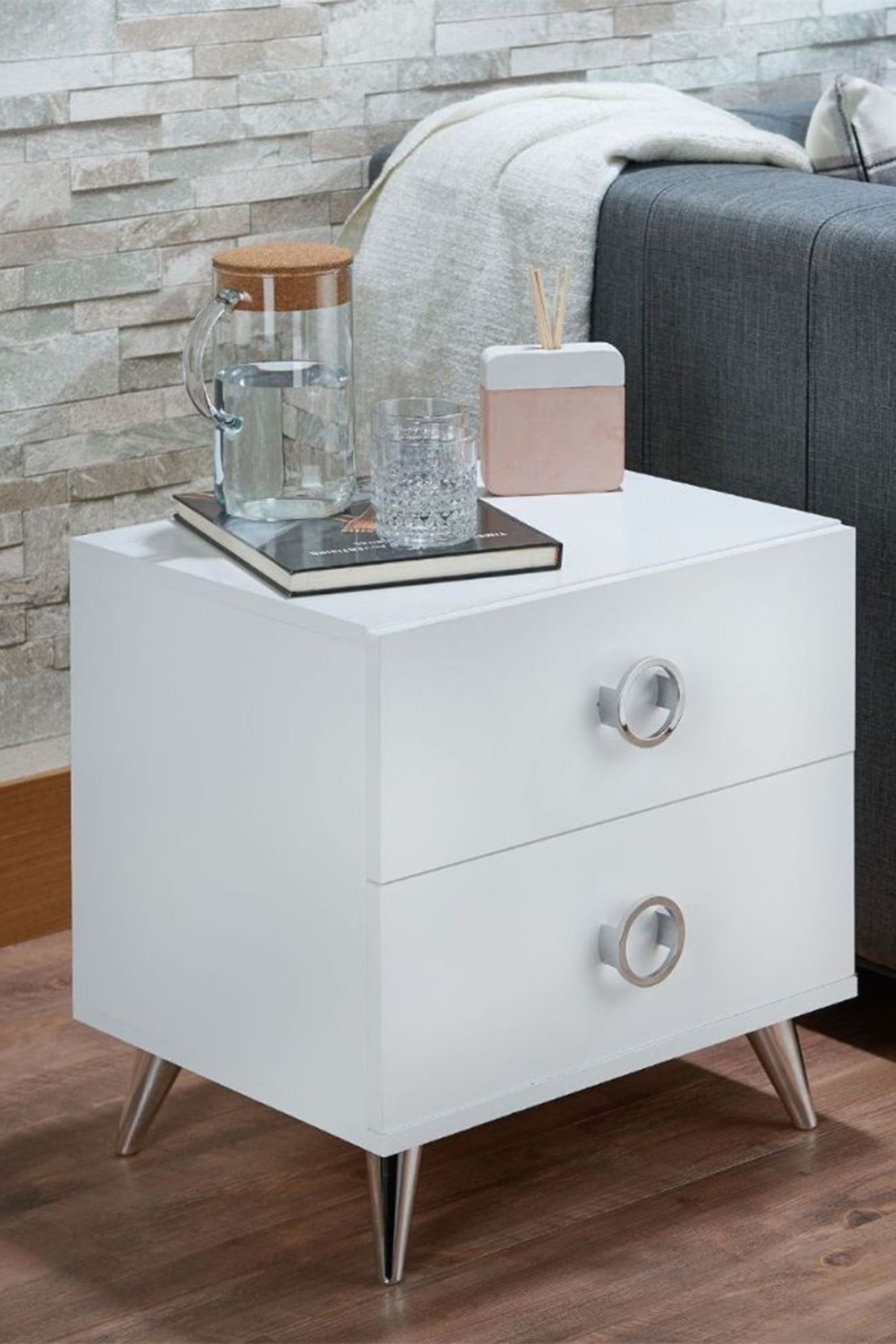 ACME Elms Accent Table - White