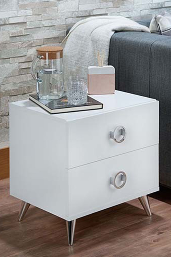 ACME Elms Accent Table - White