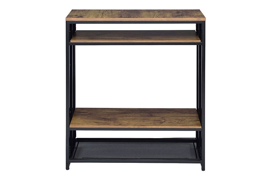 ACME - Winam Accent Table in Antique Oak/Black