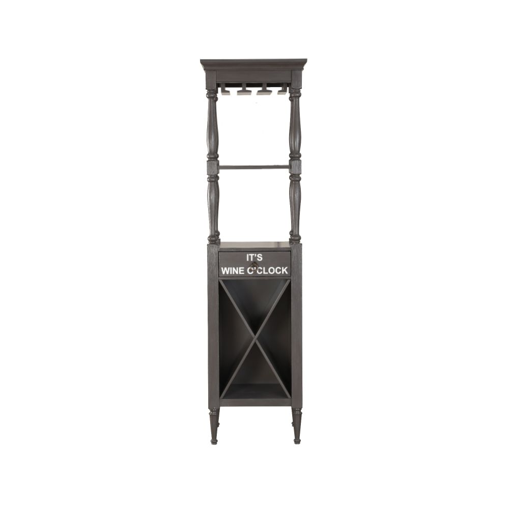 ACME Anthony Wine Cabinet - Antique Gray