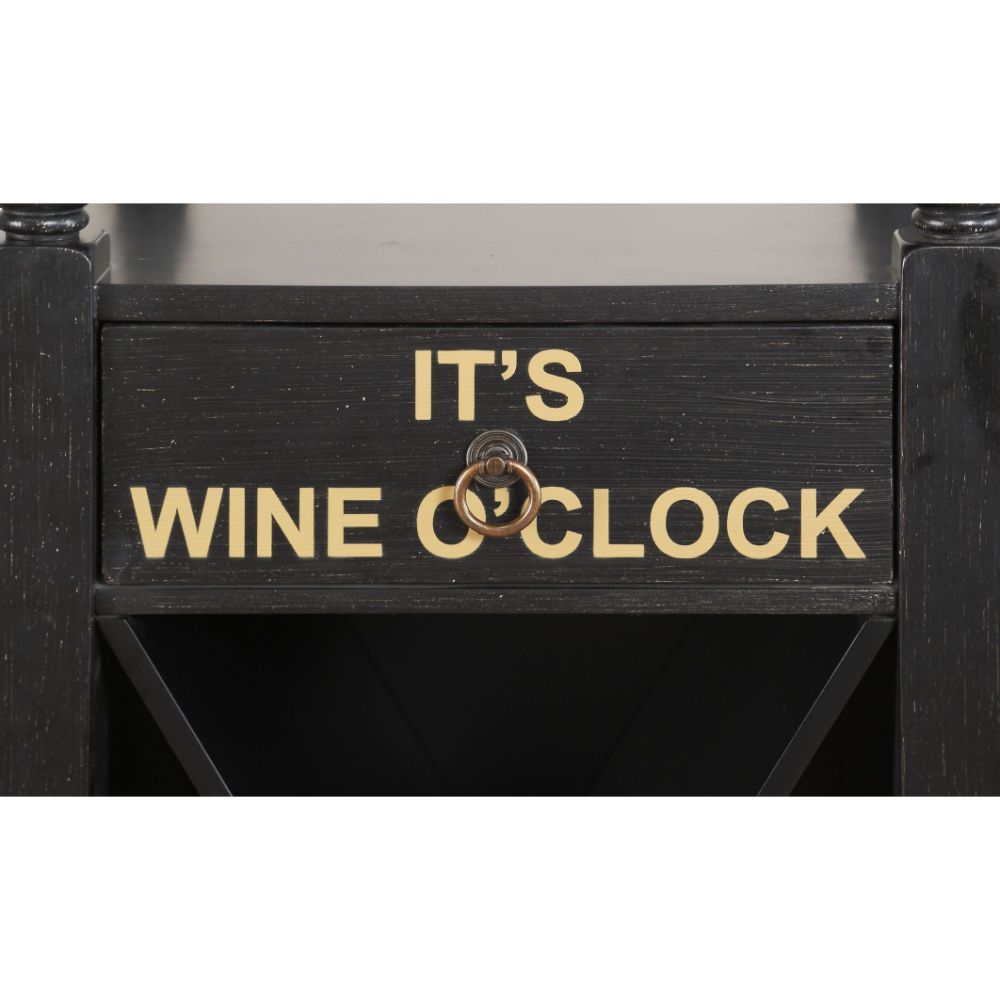 ACME Anthony Wine Cabinet - Black