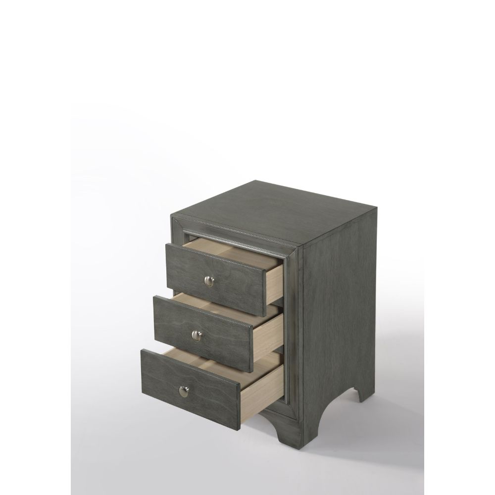 ACME - Blaise Accent Table in Gray Oak