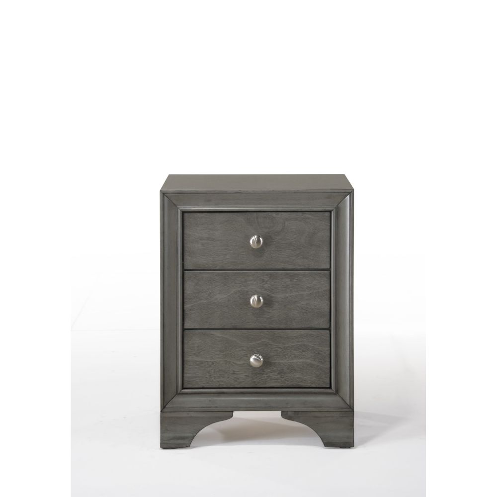 ACME - Blaise Accent Table in Gray Oak