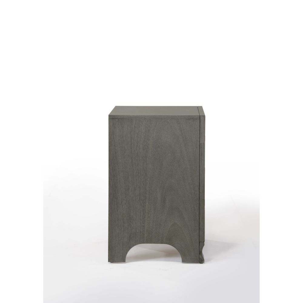 ACME - Blaise Accent Table in Gray Oak