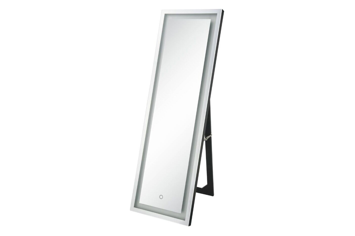 ACME - Dominic Floor Mirror with Led in Mirrored