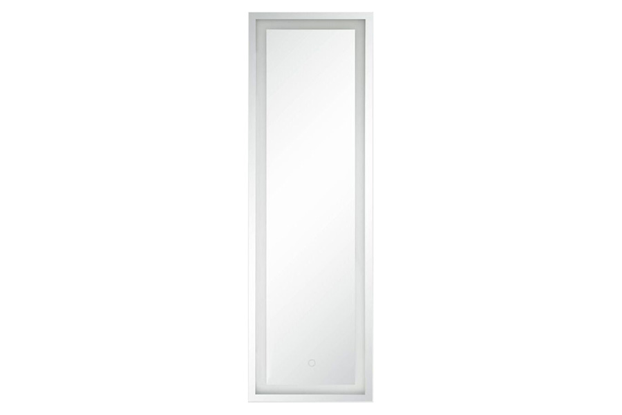 ACME - Dominic Floor Mirror with Led in Mirrored