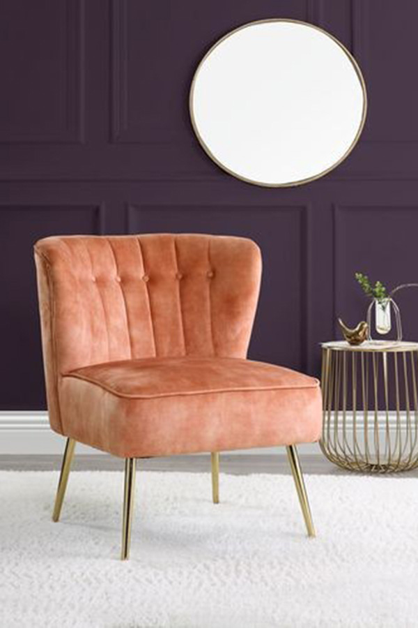 ACME - Sambell Accent Chair in Burnt Orange