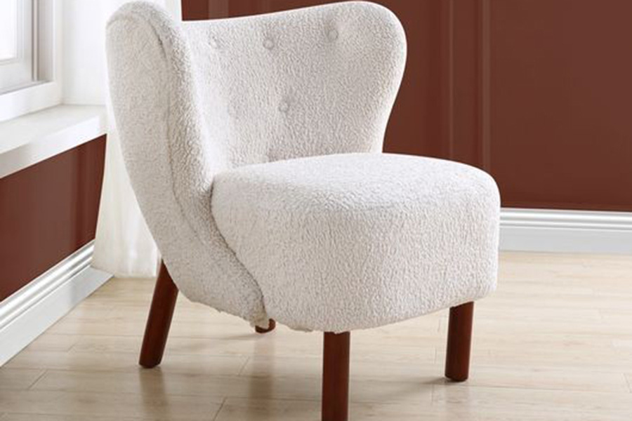 ACME - Zusud Accent Chair in White Teddy Sherpa