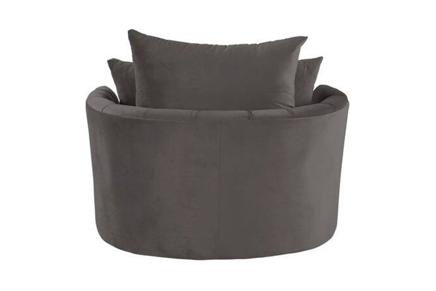 ACME Zunyas Accent Chair with Swivel - Gray Velvet