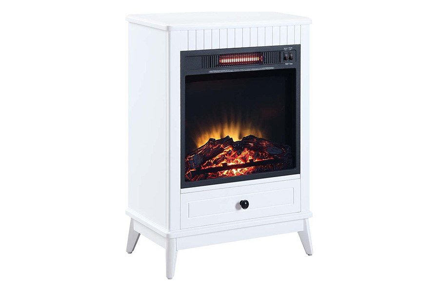 ACME Hamish Fireplace - White Finish