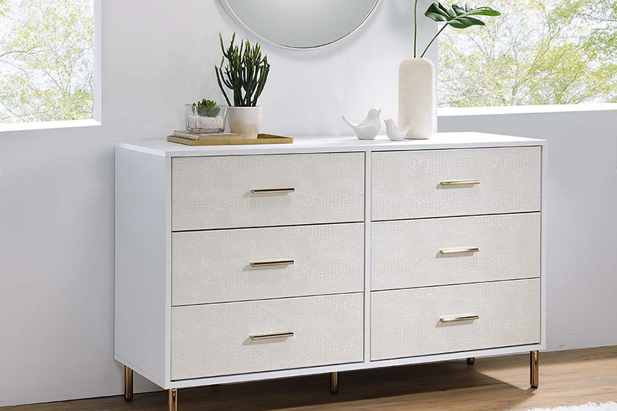 ACME Myles Dresser - Champagne and Gold Finish