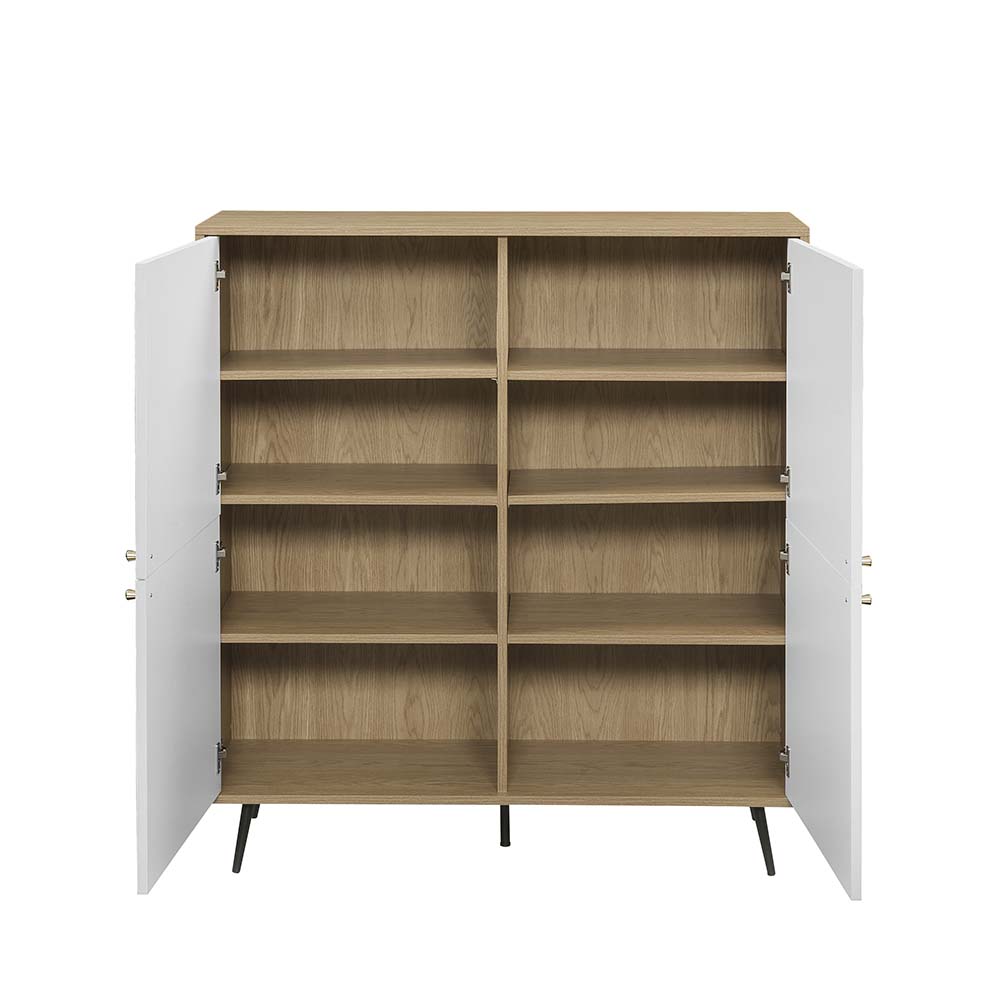 ACME Gencho Cabinet - White/Oak