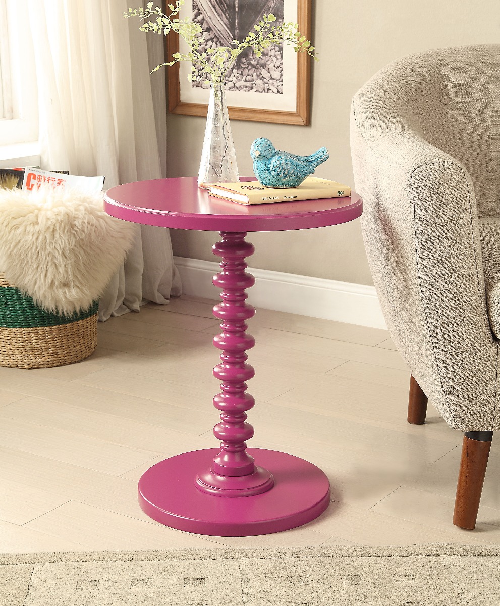 ACME Acton Accent Table - Purple