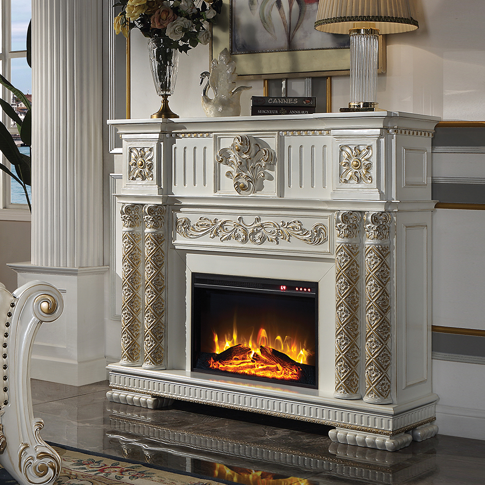 ACME Vendome Fireplace - Antique Pearl