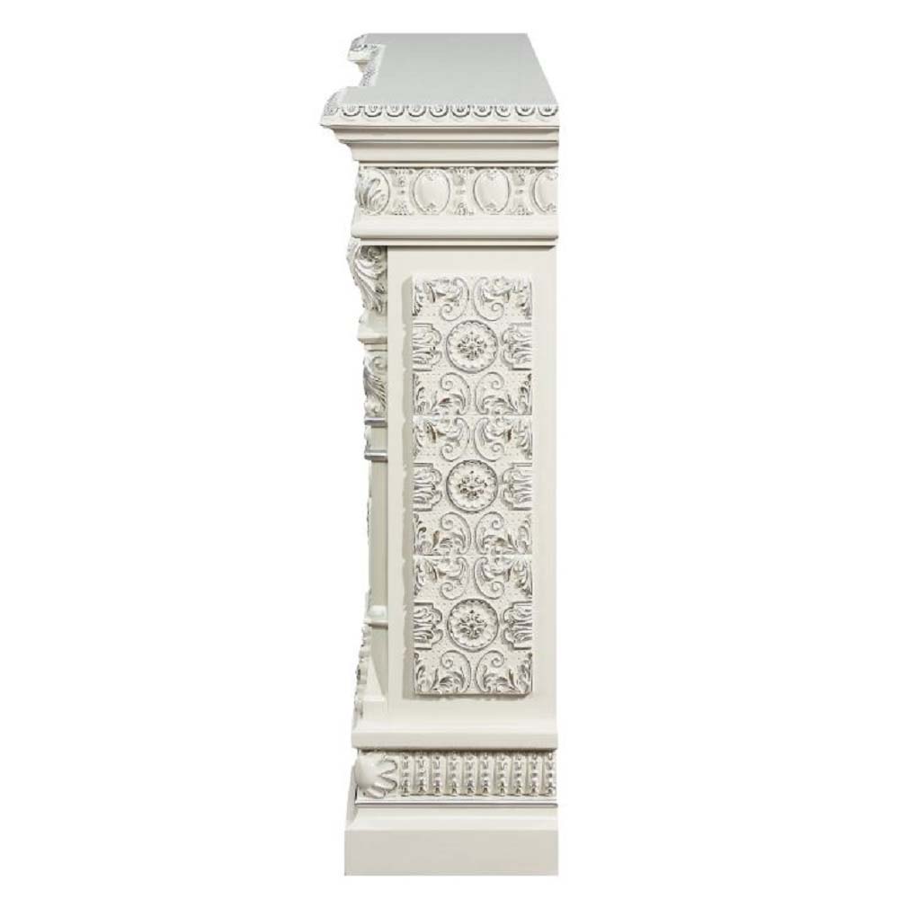 ACME - Vanaheim Fireplace in Antique White