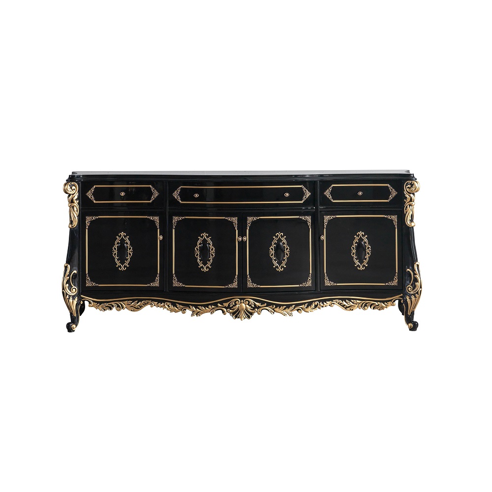 ACME - Betria Console Cabinet in Gold/Black