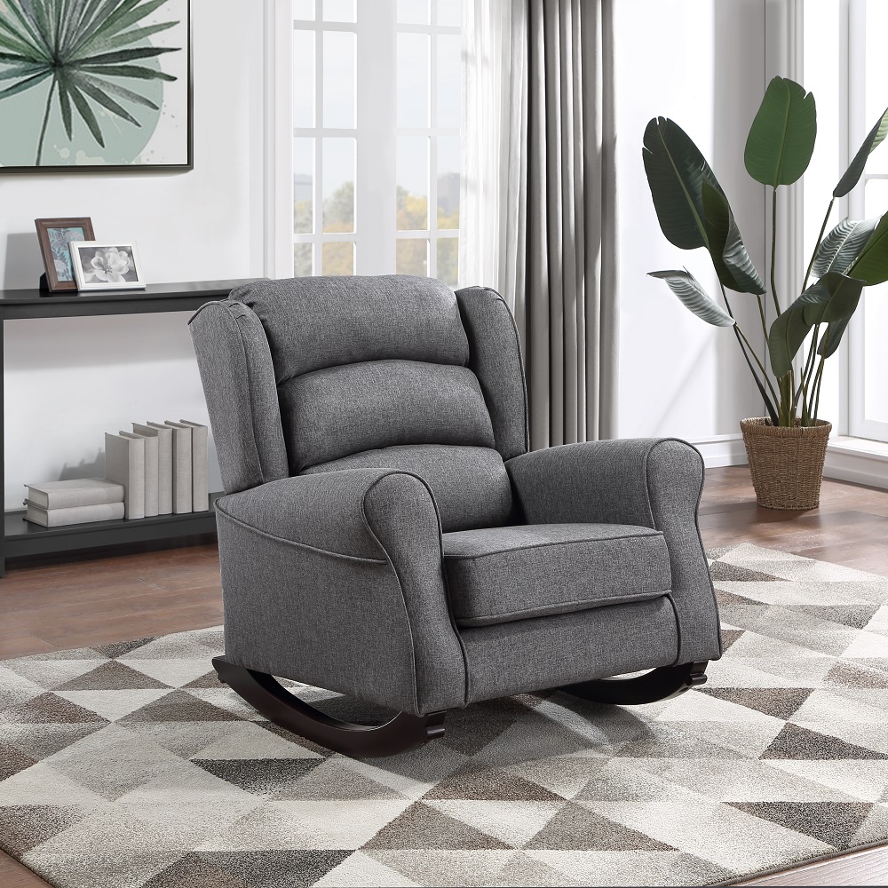 ACME - Fabien Rocking Chair in Gray