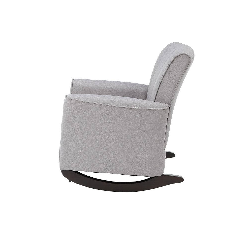 ACME Denzell Rocking Chair - Light Gray Linen