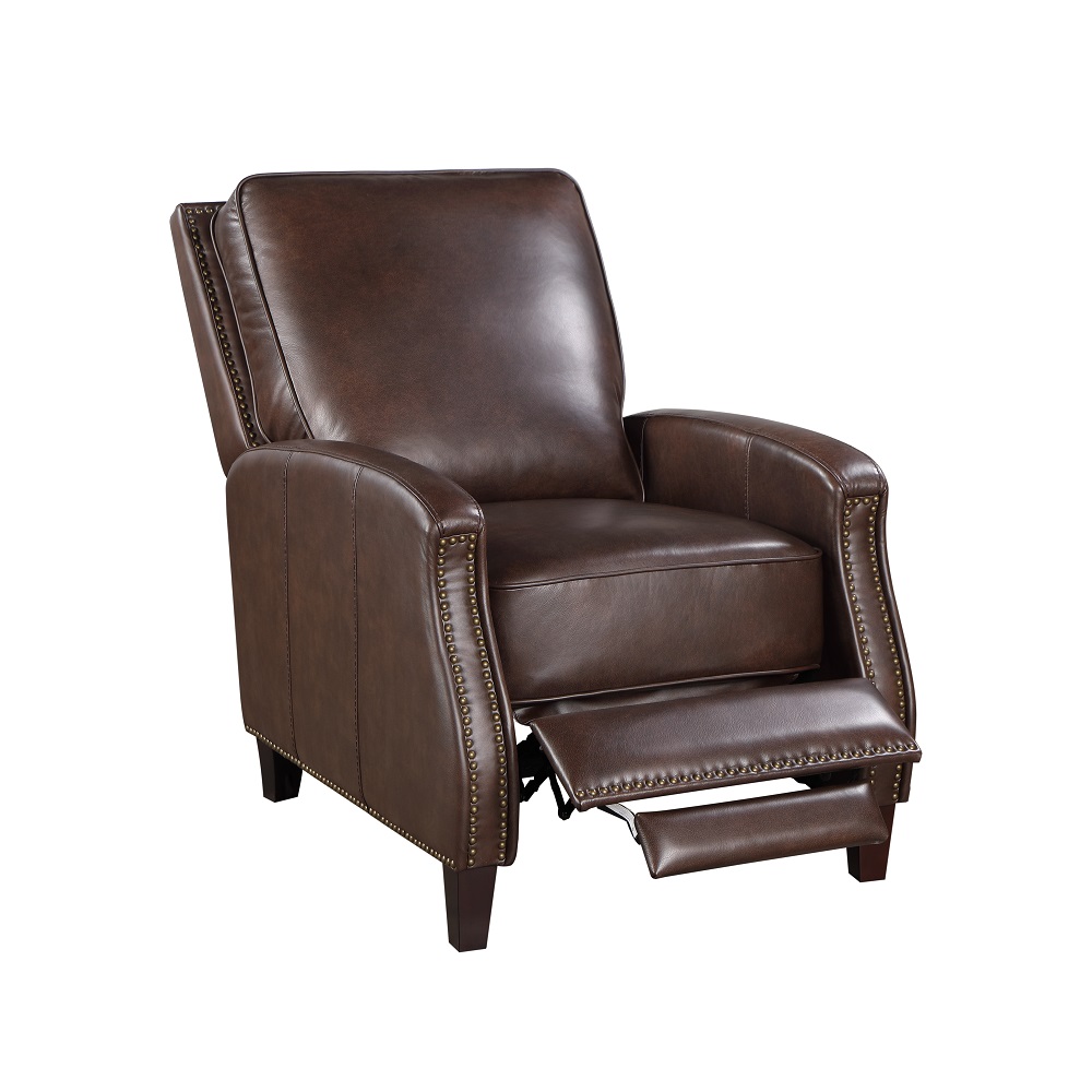 ACME™ Venice Accent Chair with Footrest - Dark Brown