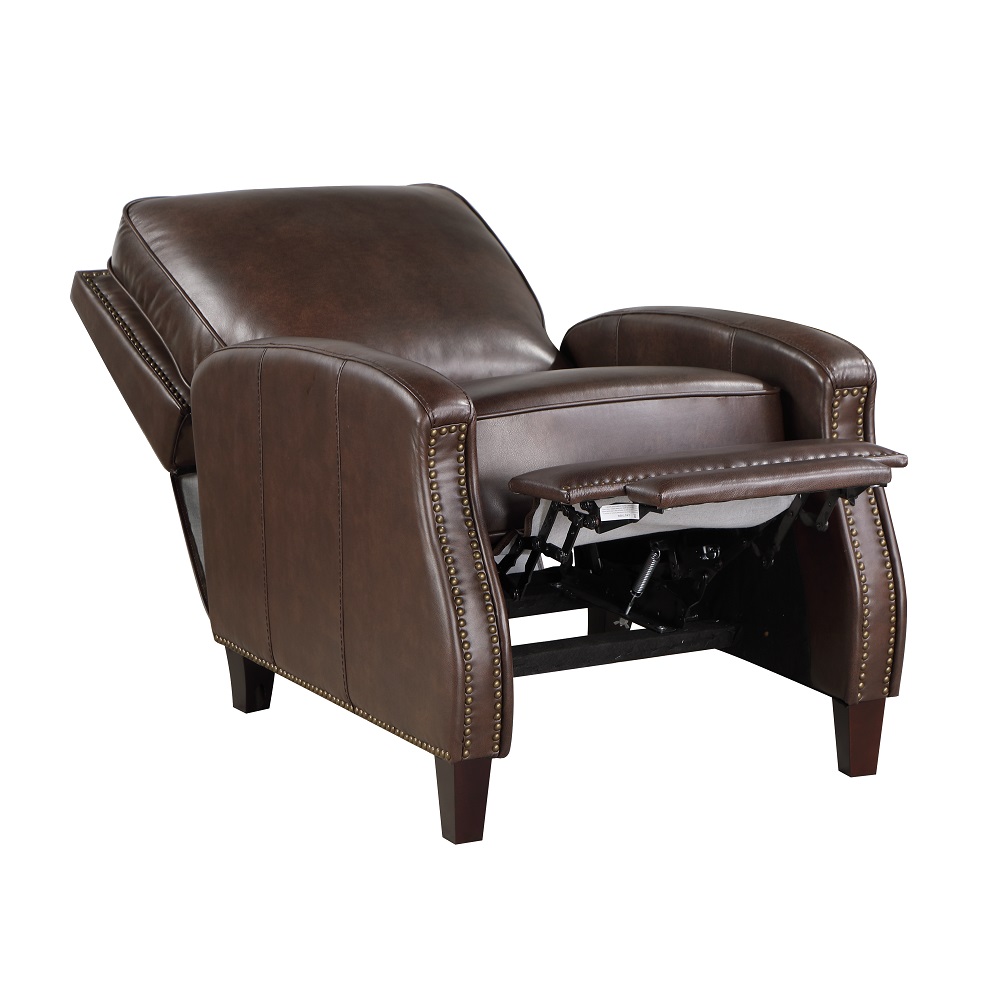 ACME™ Venice Accent Chair with Footrest - Dark Brown